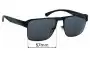 Sunglass Fix Lentes de Repuesto para Emporio Armani EA2066 - 57mm Wide 