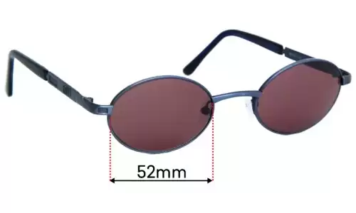 Sunglass Fix Replacement Lenses for Envy ENVY 2012 - 52mm Wide 