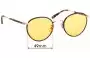 Sunglass Fix Replacement Lenses for Garrett Leight Wilson - 49mm Wide 