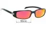 Sunglass Fix Ersatzgläser für Gucci GG1188/S - 55mm Wide 