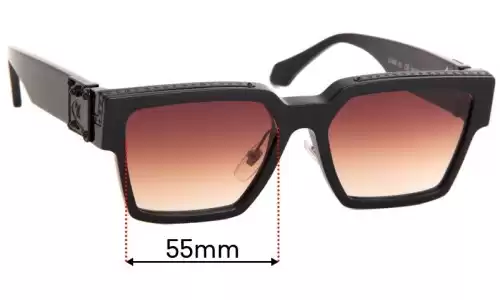 Sunglass Fix Lentes de Repuesto para Louis Vuitton  Z1358E - 55mm Wide 