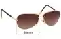 Sunglass Fix Replacement Lenses for Louis Vuitton  Z0571U - 59mm Wide 