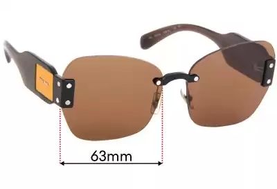 Miu Miu SMU08S Lentes de Repuesto 63mm wide 