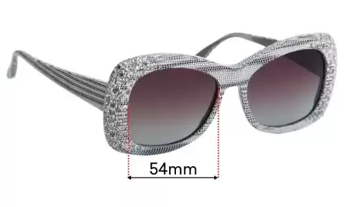 Sunglass Fix Replacement Lenses for Pagani Jaqueline - 54mm Wide 
