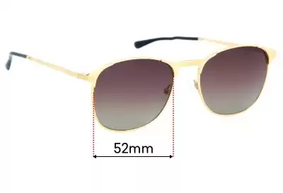 Persol Bahia Replacement Lenses 52mm wide 