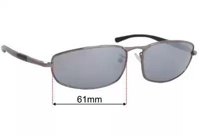 Police S8527N Replacement Lenses 61mm wide 
