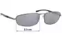 Sunglass Fix Replacement Lenses for Police S8527N - 61mm Wide 