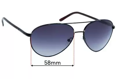 Prada Unknown Model Ersatzgläser 58mm wide 