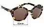 Sunglass Fix Replacement Lenses for Prada SPR08X - 55mm Wide 