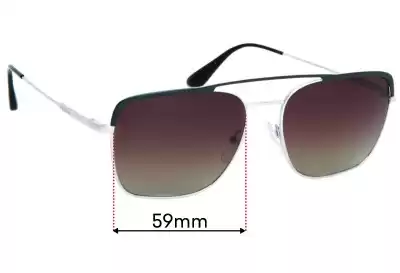 Prada SPR53V Ersatzgläser 59mm wide 