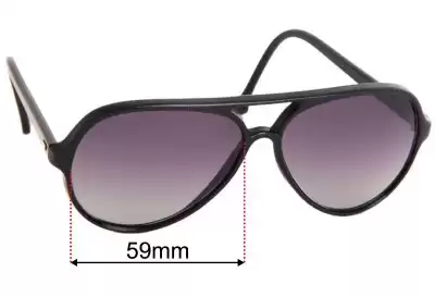 Ray-Ban B&L W0325 Replacement Lenses 59mm wide 
