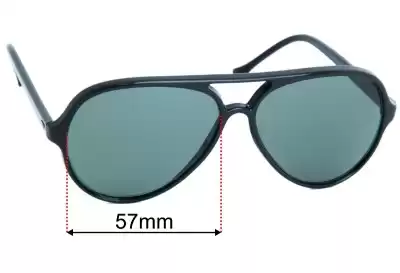 Ray-Ban B&L W0325 57 Ersatzgläser 57mm wide 