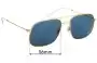 Sunglass Fix Replacement Lenses for Ray-Ban RB3595 Andrea - 56mm Wide 