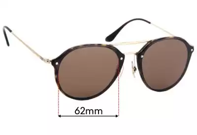 Ray-Ban RB4292-N Blaze Double Bridge Replacement Lenses 61mm wide 