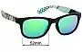 Sunglass Fix Replacement Lenses for Roxy Runaway - 52mm Wide 