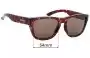 Sunglass Fix Replacement Lenses for Smith Clark - 54mm Wide 