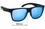 Sunglass Fix Replacement Lenses for Smith Lowdown 2 - 55mm Wide 