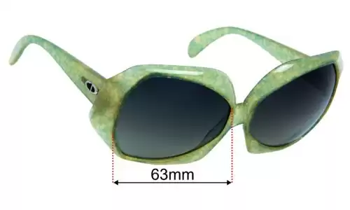 Christian Dior 2025 Replacement Lenses 63mm wide 