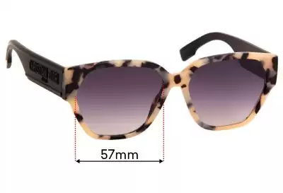 Christian Dior ID1 Replacement Lenses 57mm wide 