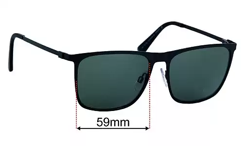 Country Road CR Sun Rx 41 Replacement Lenses 59mm wide 