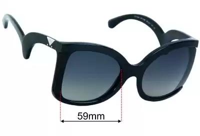 Emporio Armani EA4083 Replacement Lenses 59mm wide 