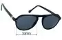 Sunglass Fix Lentes de Repuesto para Ermenegildo Zegna SZ 3624 - 53mm Wide 