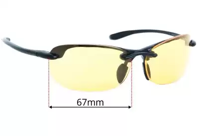 Maui Jim MJ413 Hanalei (With Gaskets) Verres de Remplacement 67mm wide 