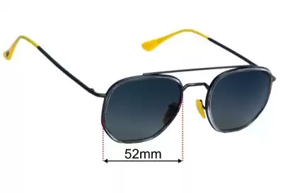Ray-Ban RB3748-M Scuderia Ferrari Collection Replacement Lenses 52mm wide 