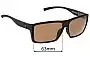Sunglass Fix Replacement Lenses for Twice Eclipse - 63mm Wide 