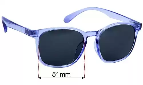 Replacement Lenses for Zenni Toronto Ultra - 51mm Wide 