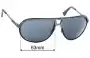 Sunglass Fix Replacement Lenses for Diesel DL0053 - 63mm Wide 
