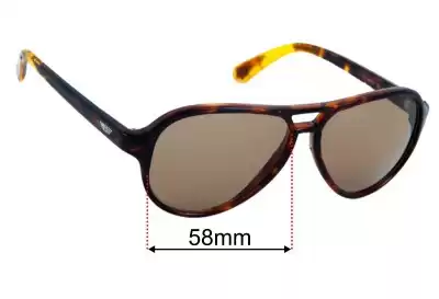 Police S1614 Replacement Lenses 58mm wide 