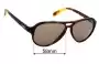 Sunglass Fix Replacement Lenses for Police S1614 - 58mm Wide 