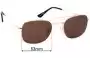 Sunglass Fix Replacement Lenses for A. Kjaerbede Toby - 53mm Wide 