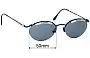 Sunglass Fix Replacement Lenses for Byblos 586-S - 50mm Wide 