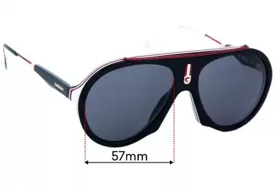 Carrera Flag (Special Edition) Replacement Lenses 57mm wide 