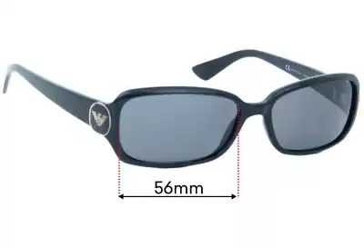 Emporio Armani EA9573/S Replacement Lenses 56mm wide 