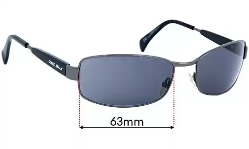 Sunglass Fix Replacement Lenses for Giorgio Armani GA669/S - 63mm Wide Sunglass Fix Replacement Lenses for Giorgio Armani GA669/S - 63mm Wide