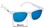Sunglass Fix Verres de Remplacement pour Goodr Neon Is My Neutral - 53mm Wide 