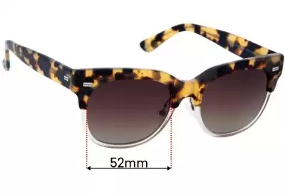 Gucci GG3744/S Replacement Lenses 52mm wide 