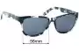 Sunglass Fix Replacement Lenses for IVI Vision Dazzle - 56mm Wide 