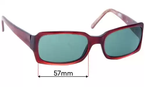 Sunglass Fix Lentes de Repuesto para JAG 3044 - 57mm Wide 