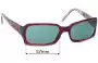 Sunglass Fix Lentes de Repuesto para JAG 3044 - 57mm Wide 