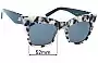 Sunglass Fix Replacement Lenses for Pared  Kohl & Kaftans - 52mm Wide 