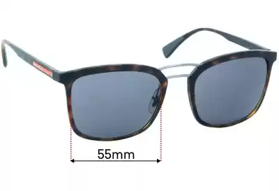 Prada SPS03S & PS03SS Linea Rossa Ersatzgläser 55mm wide 