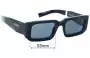 Sunglass Fix Replacement Lenses for Prada SPR06Y - 53mm Wide 