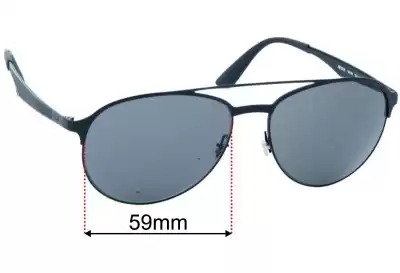Ray-Ban RB3606 Replacement Lenses 59mm wide 