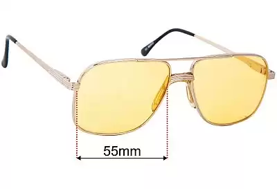 St. Moritz Tex Verres de Remplacement 55mm wide 