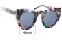 Sunglass Fix Replacement Lenses for Zeelool Ophelia VFP0290 - 49mm Wide 