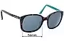 Sunglass Fix Replacement Lenses for Collette Dinnigan Sun Rx 06 - 56mm Wide 